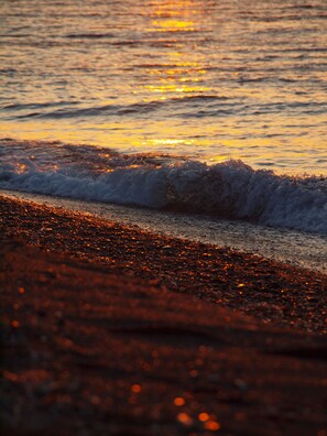 Beach nearby, black sand