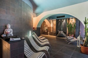 Turkish bath, body treatments, aromatherapy, hot stone massages