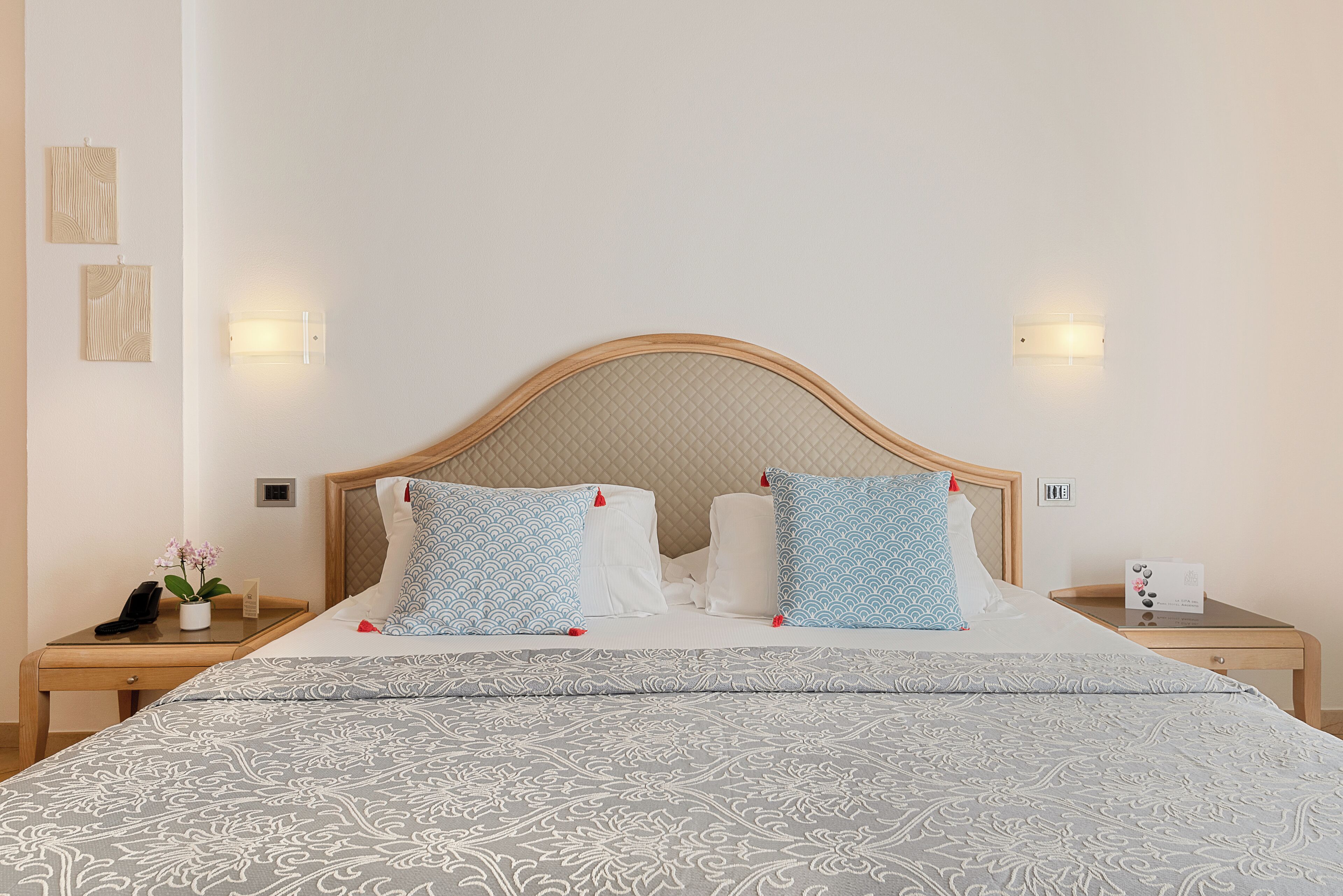 Premium bedding, down comforters, pillowtop beds, minibar