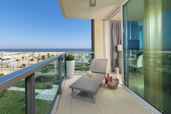 Privilege, Room, Multiple Beds, Sea View | Terrace/patio