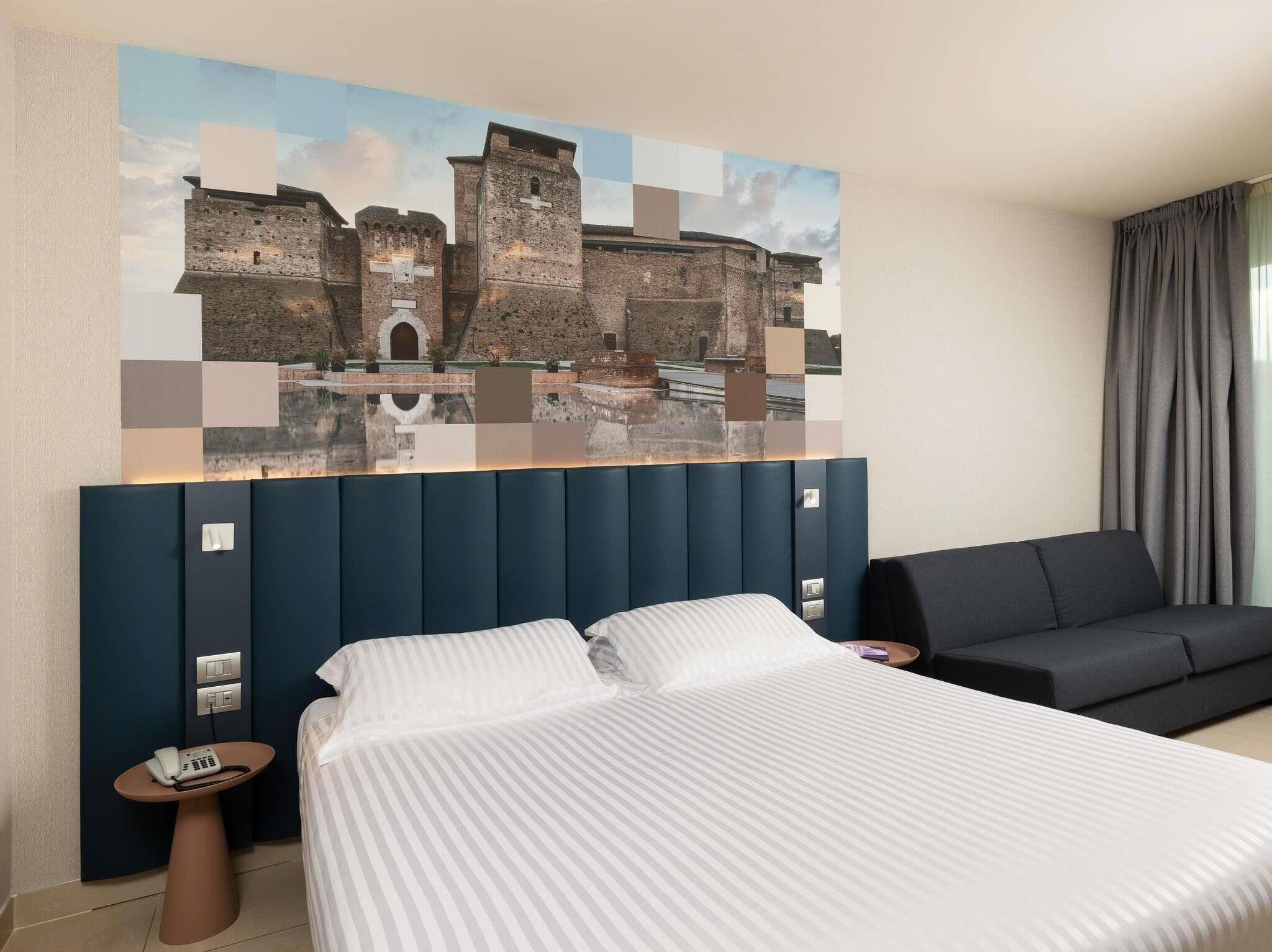 Superior Room, 1 Double Bed with Sofa bed, Terrace, Partial Sea View (side sea view) | Down comforters, pillowtop beds, minibar, in-room safe
