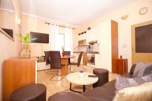 Comfort Apartment | Living area | Plasma TV - Divine Apartments (Dubrovnik)