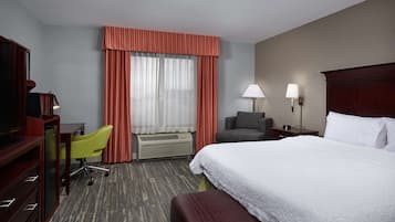 In-room safe, desk, laptop workspace, blackout drapes