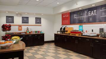 Free daily self-serve breakfast