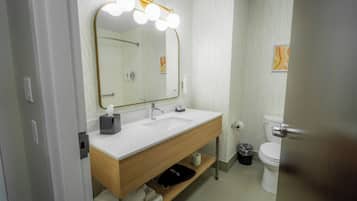 Free toiletries, hair dryer, towels, soap