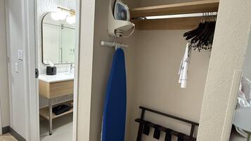 Premium bedding, pillow-top beds, desk, laptop workspace