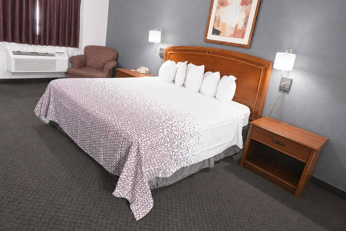 Chambre Standard, 1 très grand lit, non-fumeur | Bureau, fer et planche à repasser, accès au Wi-Fi (inclus)