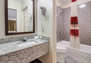 Free toiletries, hair dryer, towels