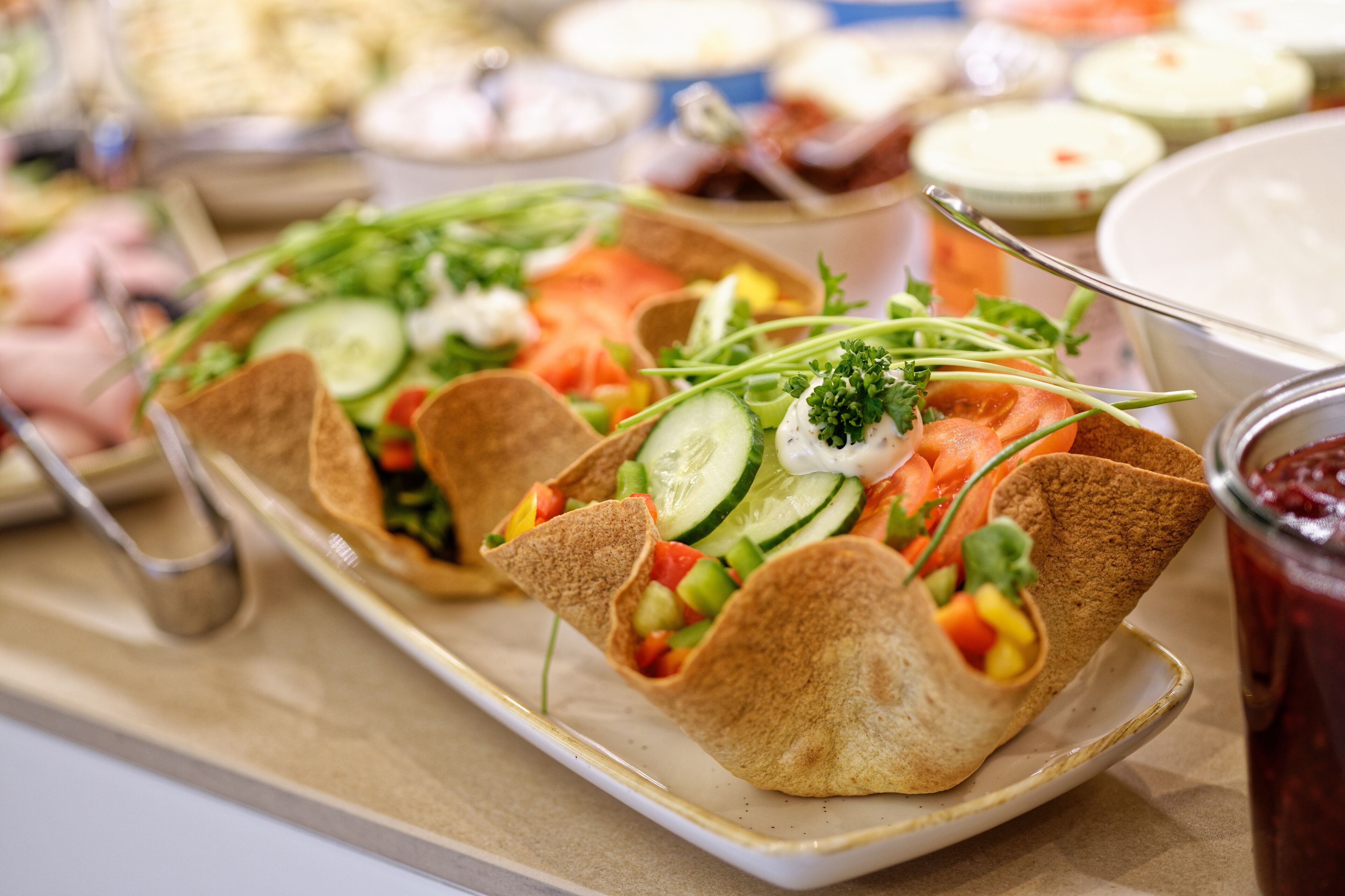 daily buffet breakfast (eur 9.5 per person)