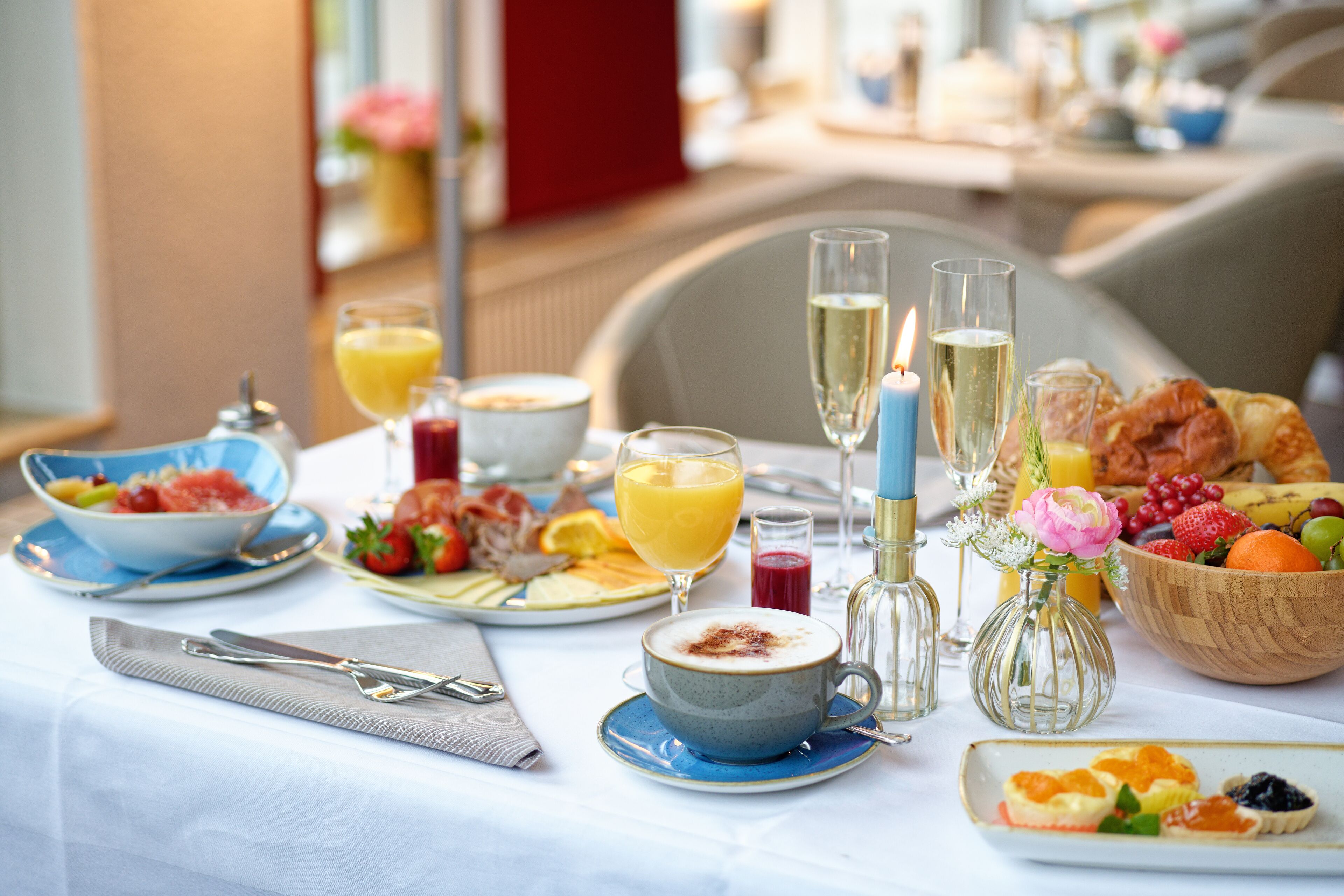 daily buffet breakfast (eur 9.5 per person)