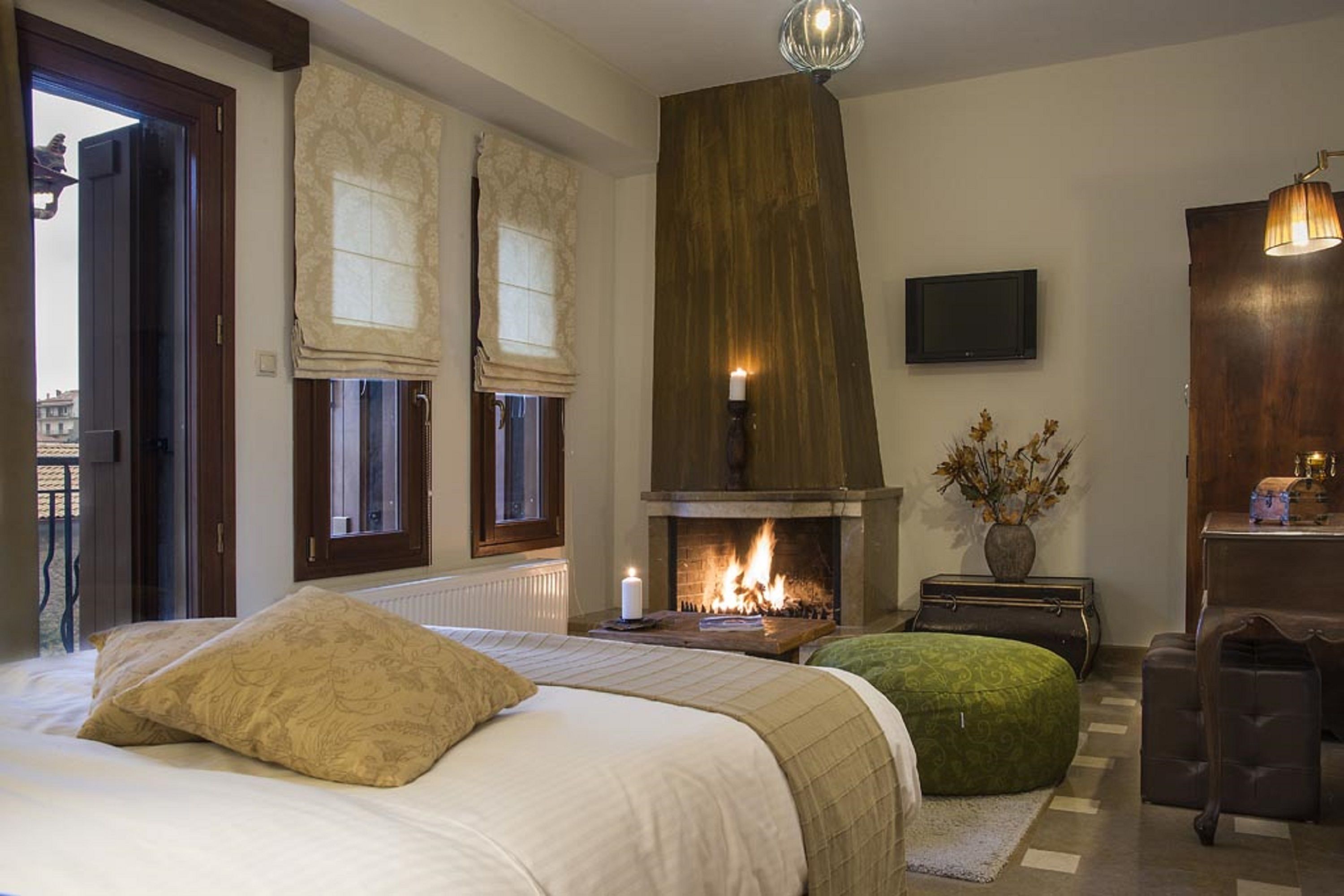 雙人房, 壁爐 | 高級寢具、羽絨被、舒適加層、迷你吧