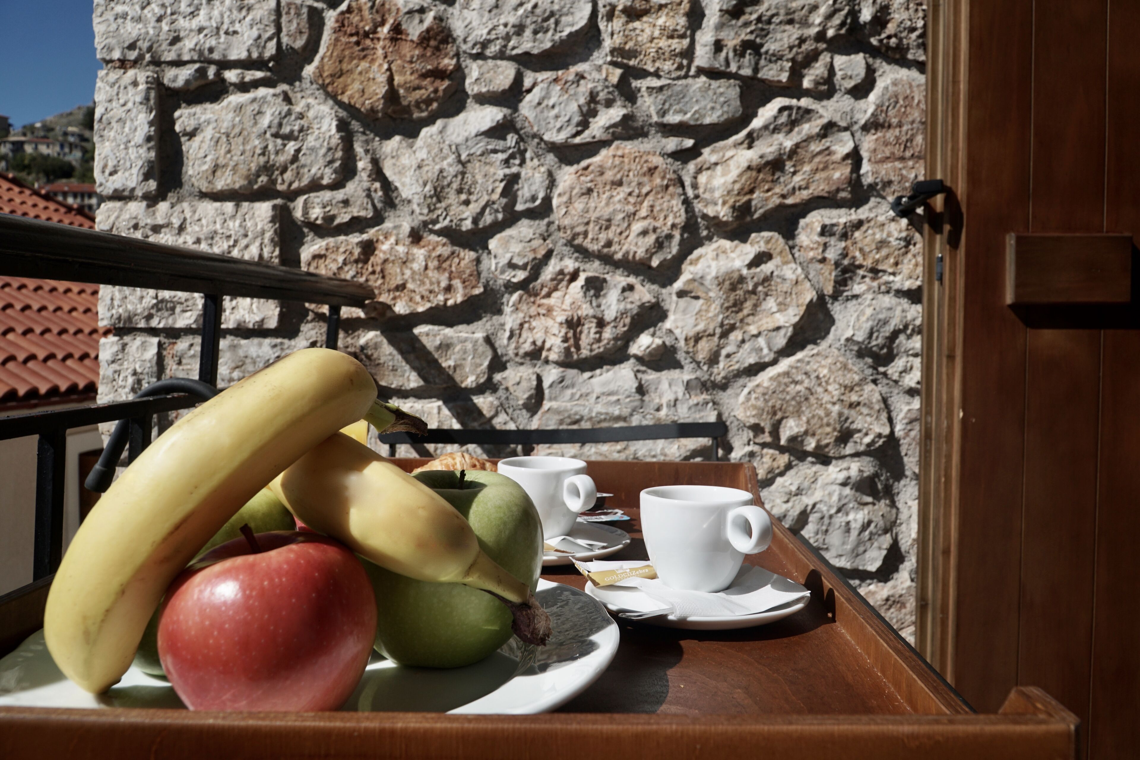 family room, fireplace (maisonette with attic) | terrace/patio