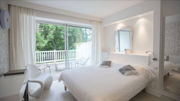 Classic Double Room, Terrace, Garden View (In the Hunting Lodge, Stairs Access)
