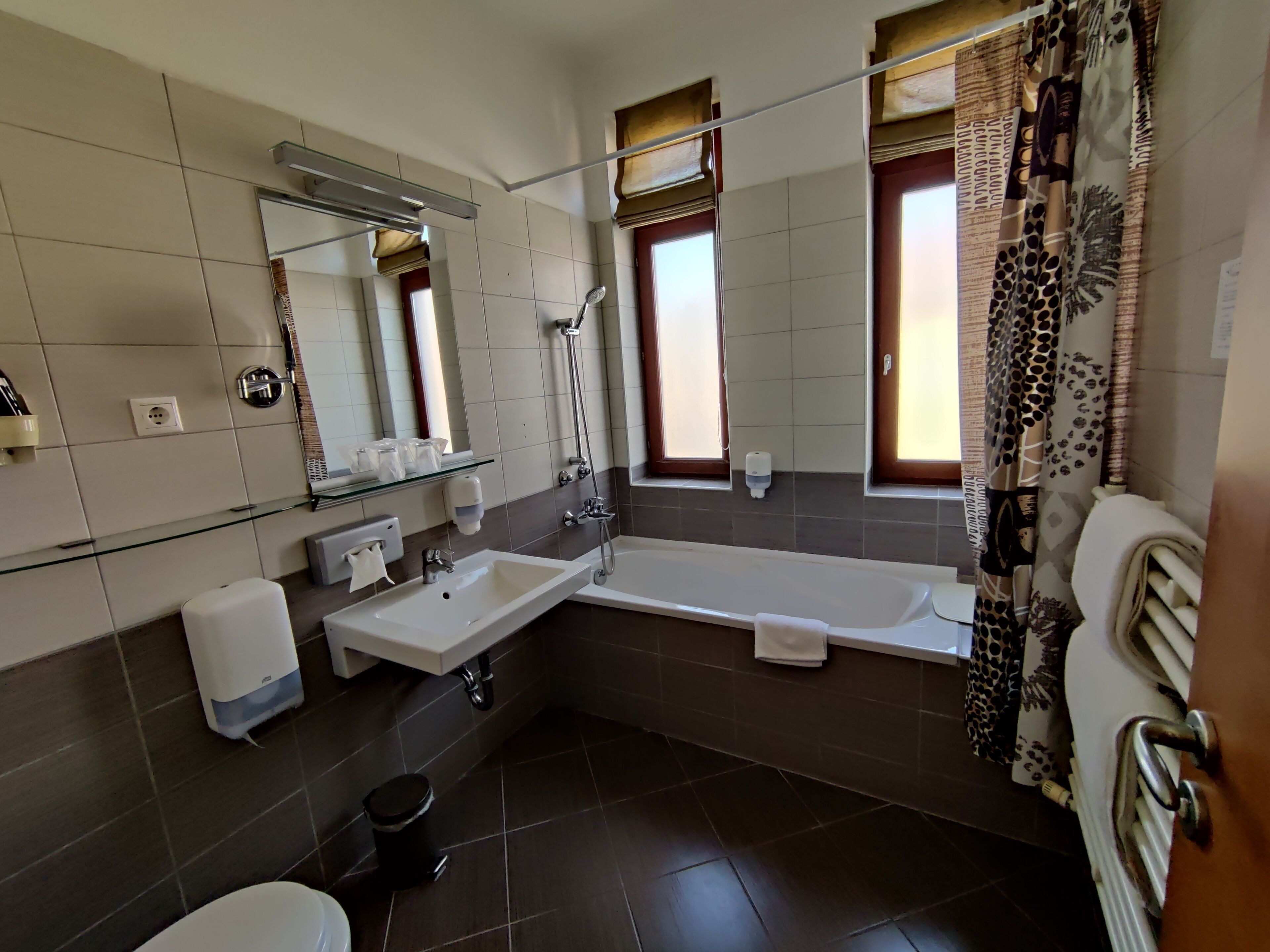 double room | bathroom | hair dryer, towels