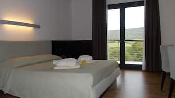 Minibar, in-room safe, desk, blackout curtains