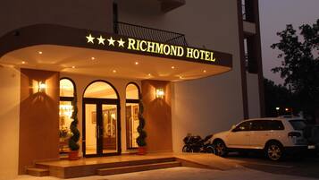 Front of property – evening/night