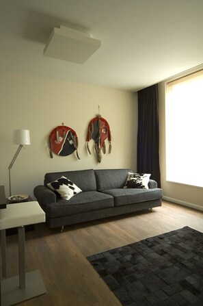 Habitación estándar | Área de sala de estar | Reproductor de DVD y películas de estreno