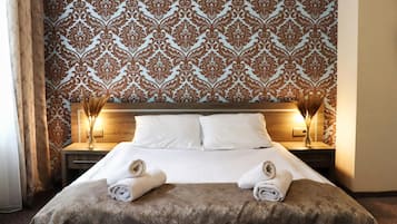 Superior-Doppelzimmer | Schreibtisch, Verdunkelungsvorhänge, Bügeleisen/Bügelbrett