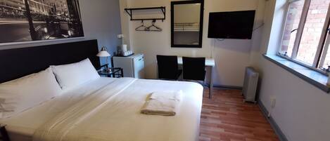 Desk, iron/ironing board, free WiFi, bed sheets