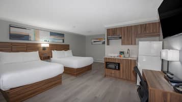 Premium-Zimmer, 2 Queen-Betten, Kochnische | Eigene Kochnische
