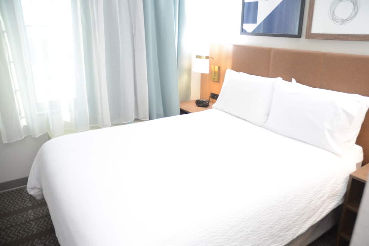 Studio Suite, 1 Tempat Tidur Queen, dapur | Brankas, meja kerja, ruang kerja ramah laptop, dan setrika/meja setrika