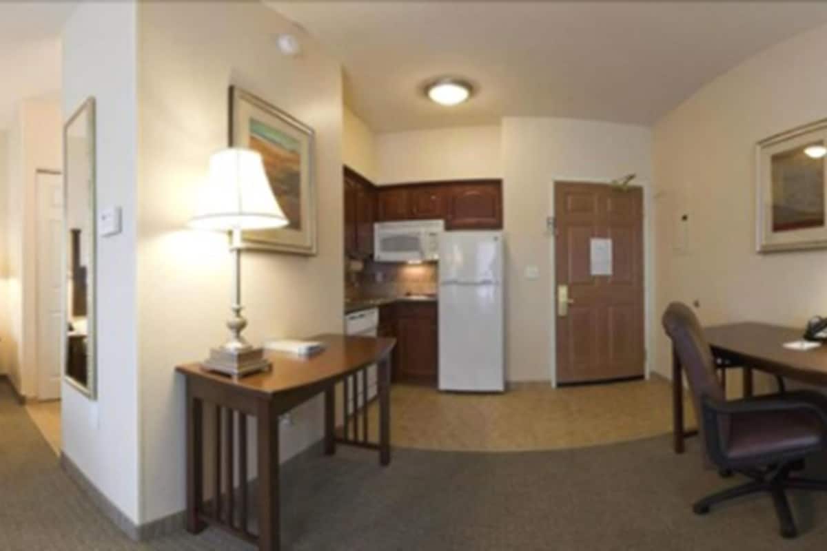 standard suite, kitchen | private kitchen | full-sized fridge, microwave, stovetop, dishwasher