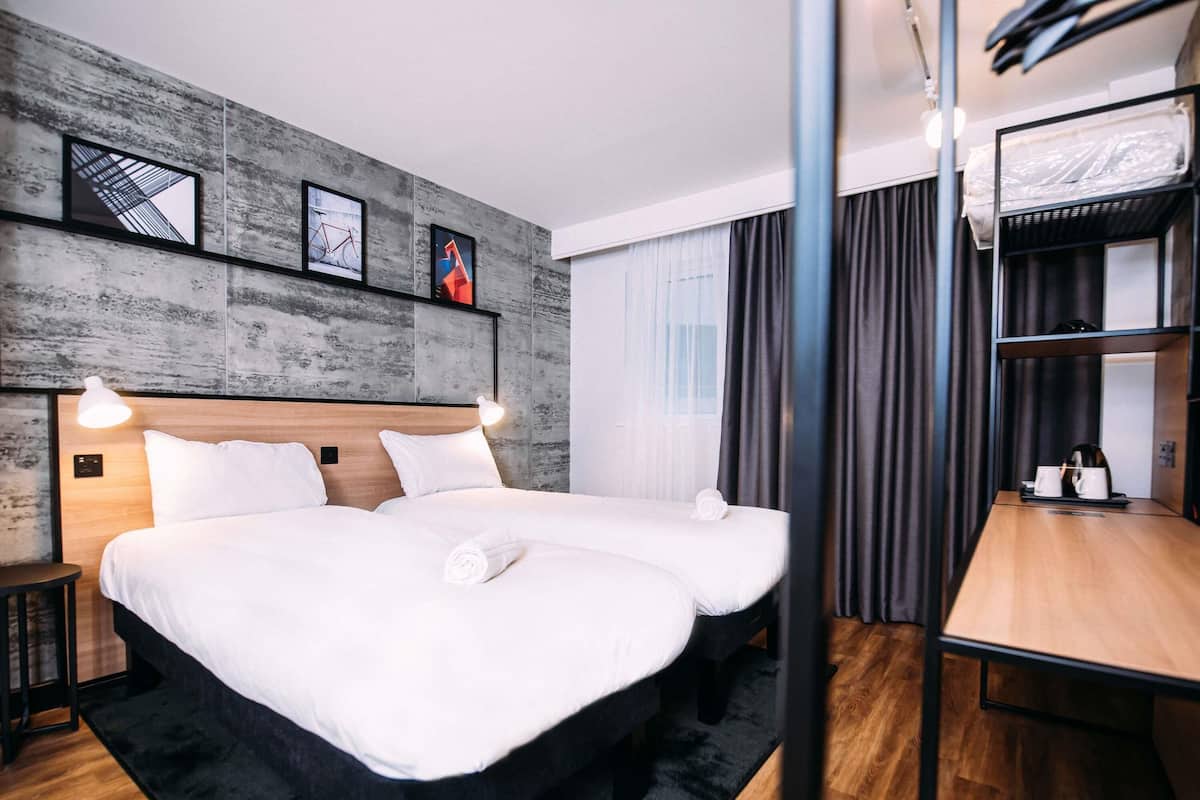 Desk, iron/ironing board, free WiFi, bed sheets