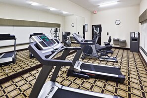 Stay active with our fitness center, featuring treadmills, stationary bikes, and elliptical machines.