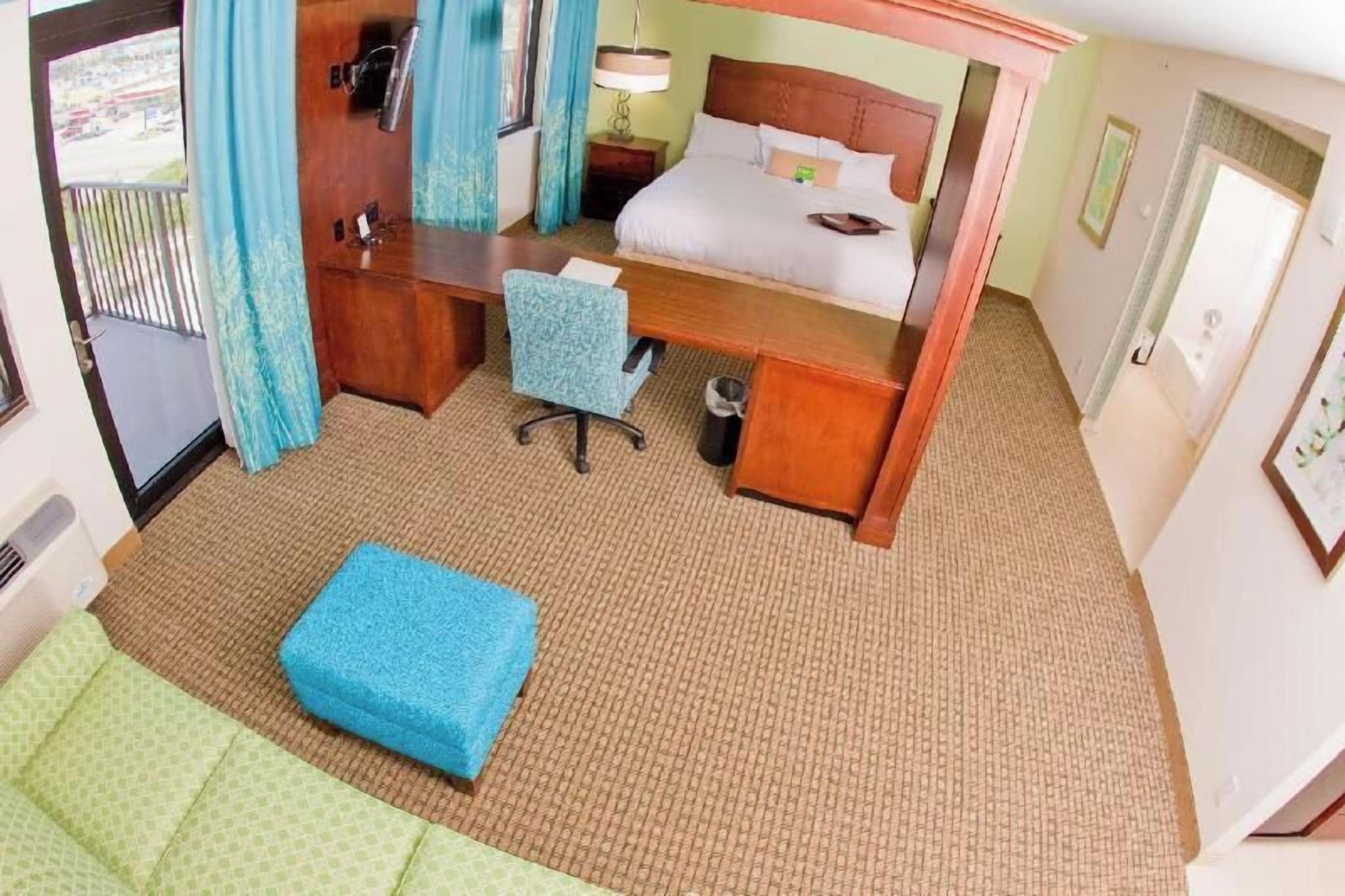 In-room safe, laptop workspace, blackout curtains, iron/ironing board