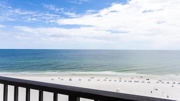 2 Queens direct beach front studio, balcony | View from room