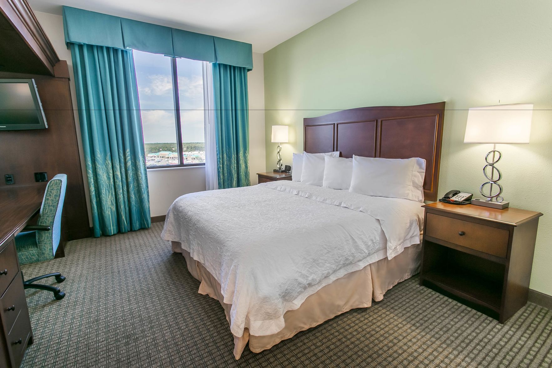 In-room safe, laptop workspace, blackout curtains, iron/ironing board