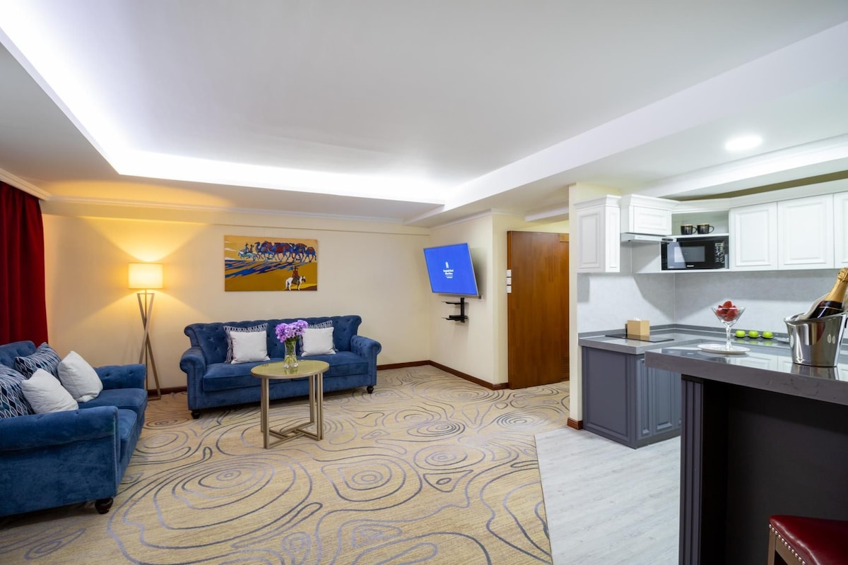 Deluxe Suite (Deluxe Suite) | Egyptian cotton sheets, premium bedding, down comforters, minibar