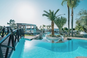 2 AuĂenpools, Sonnenschirme, LiegestĂŒhle