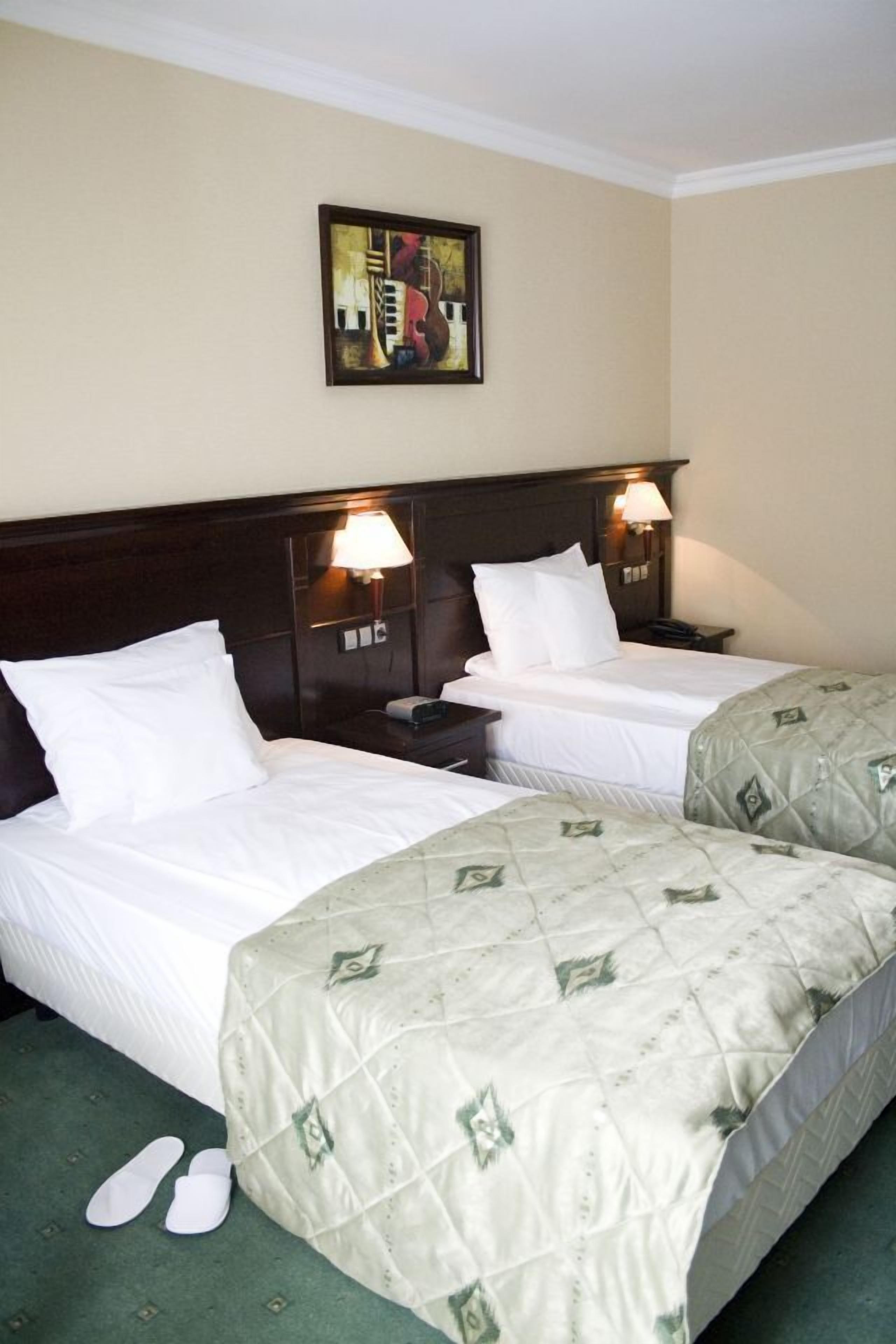 deluxe double or twin room | minibar, in-room safe, desk, soundproofing