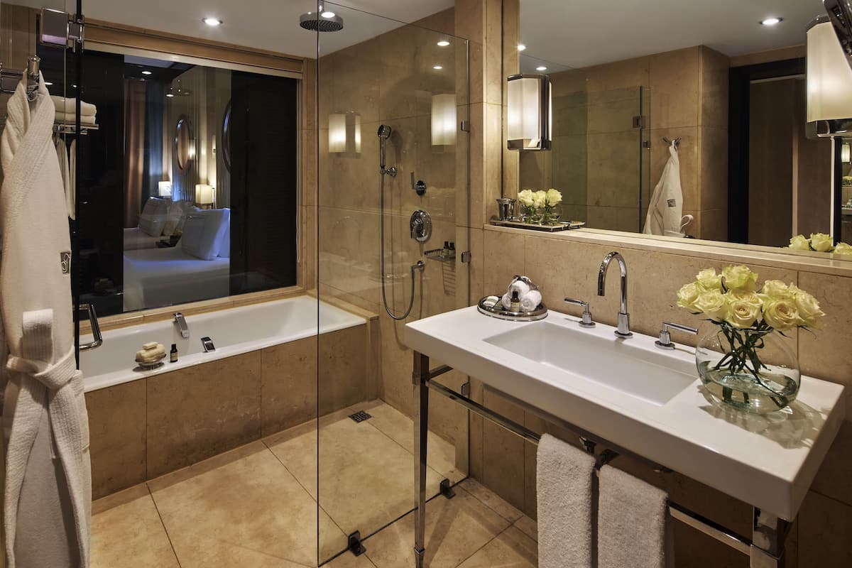 1 slaapkamer, luxe beddengoed, donsdekens, pillowtop-bedden