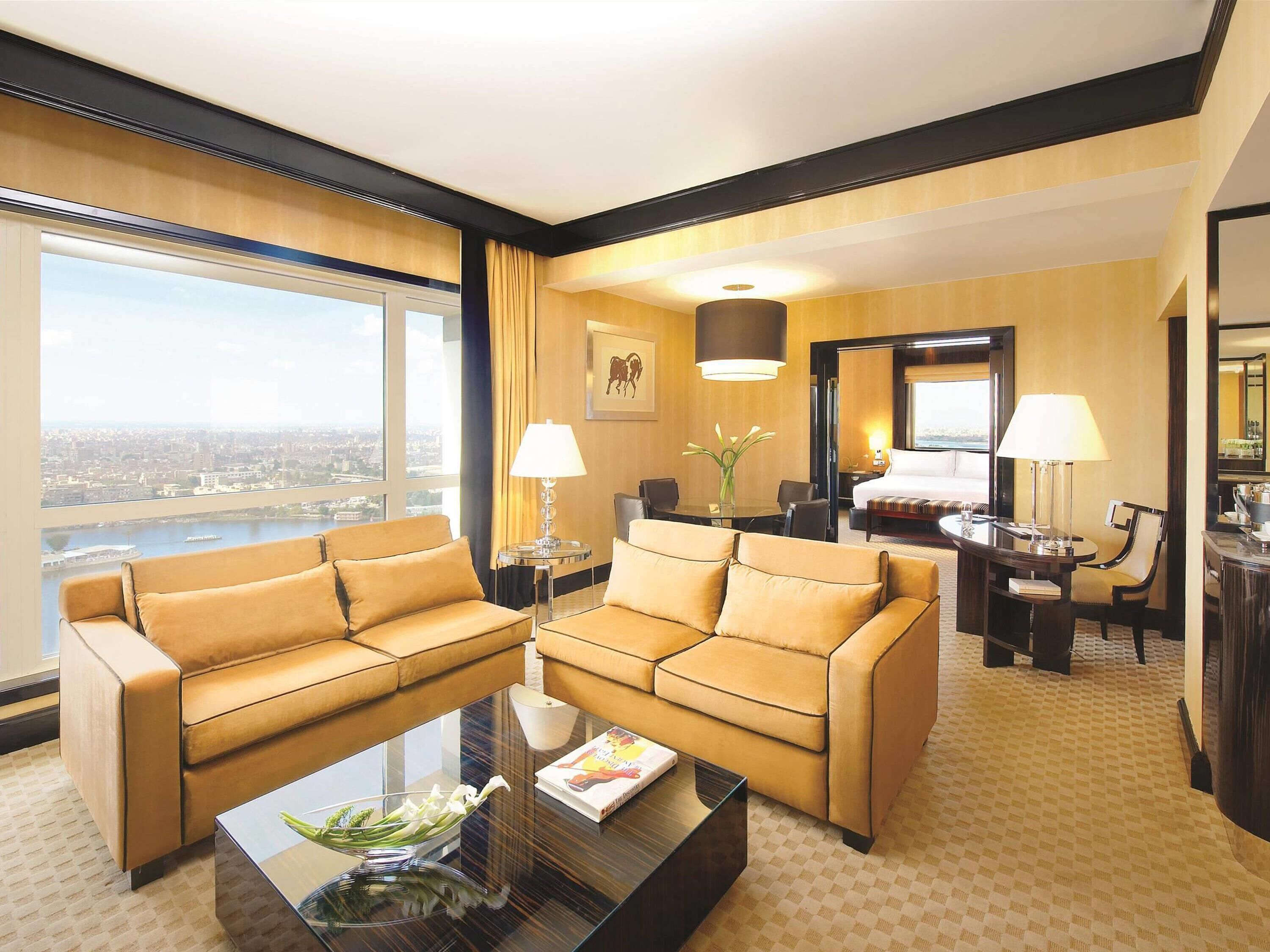Suite (Fairmont Gold Nile View) | Premium bedding, down comforters, pillowtop beds, minibar