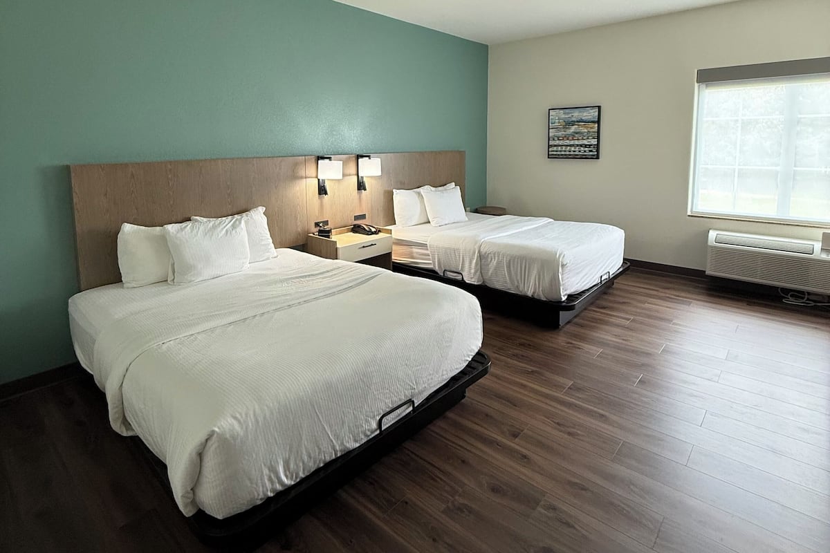 Room, 2 Queen Beds, Accessible, Non Smoking (Mobility, Bathtub) | Premium bedding, desk, laptop workspace, soundproofing