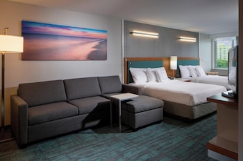 1 bedroom, premium bedding, down comforters, pillowtop beds at SpringHill Suites by Marriott Miami Downtown/Medical Center