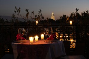 Basic Room | Terrace/patio - Riad Les Trois Palmiers El Bacha (Marrakech)