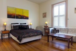 Premium bedding, individually decorated, individually furnished, desk