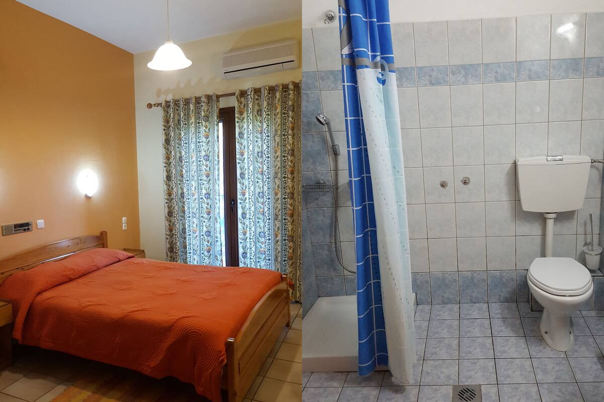 double room | desk, laptop workspace, blackout curtains, free wifi