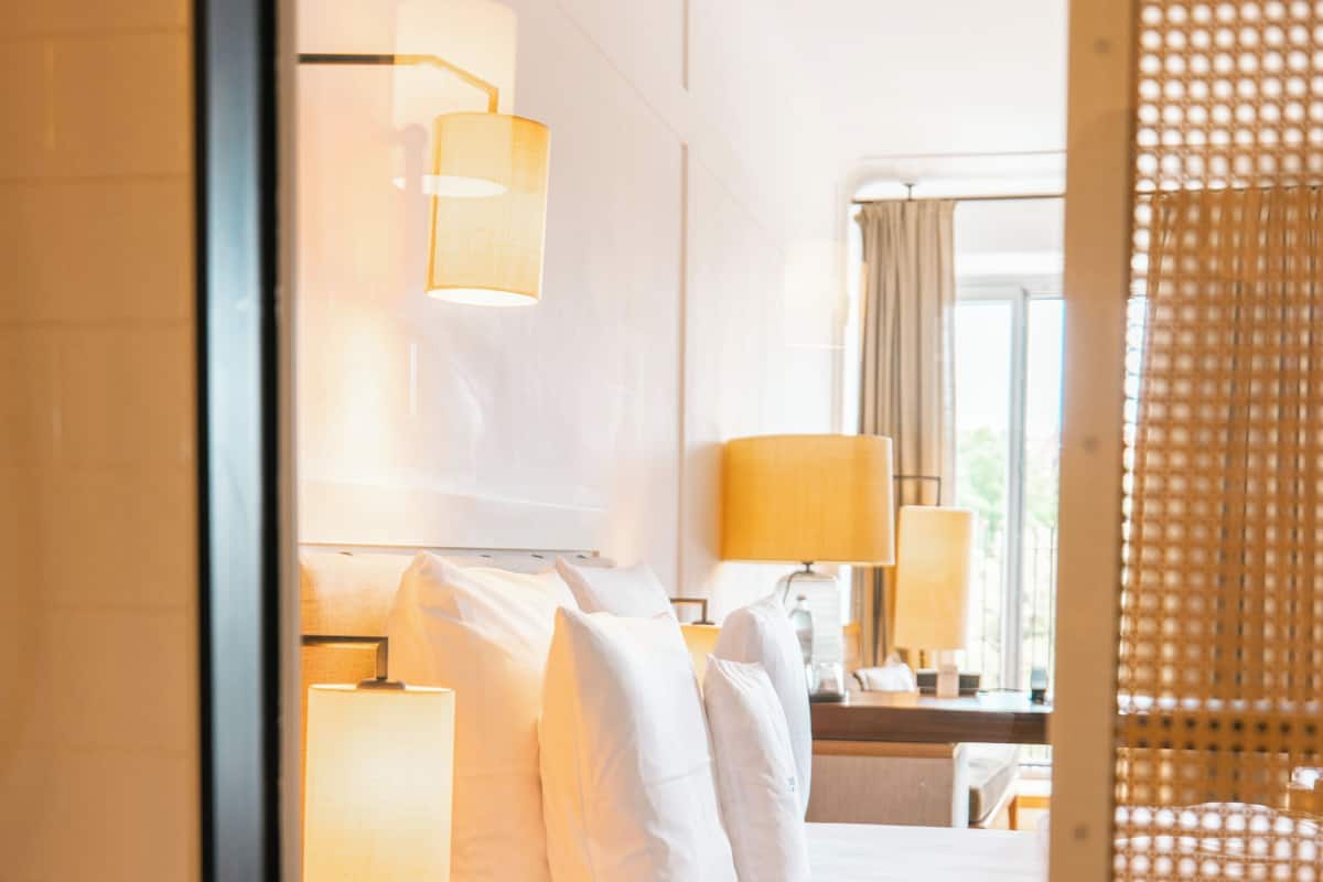 Market deluxe | Lakens van Egyptisch katoen, luxe beddengoed, een gratis minibar