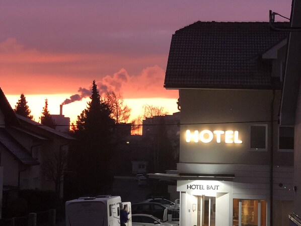 Front of property – evening/night