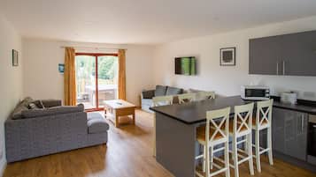 Standard Apartment, 3 Bedrooms, Hot Tub (Sleeps 6) | Egyptian cotton sheets, premium bedding, iron/ironing board, free WiFi