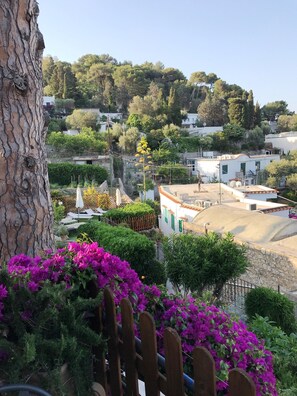 Udsigt fra overnatningsstedet