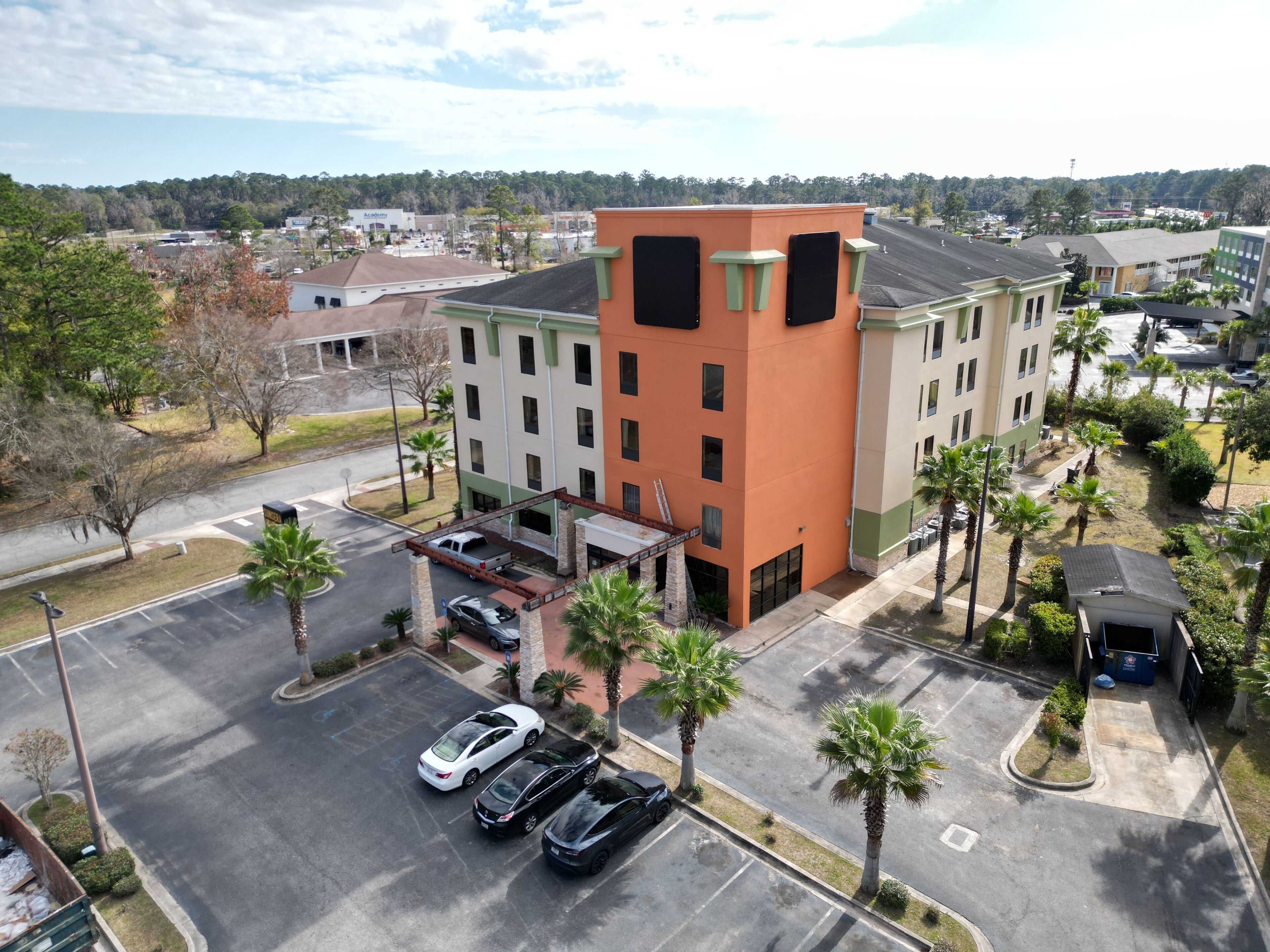 Majoituspaikan julkisivu