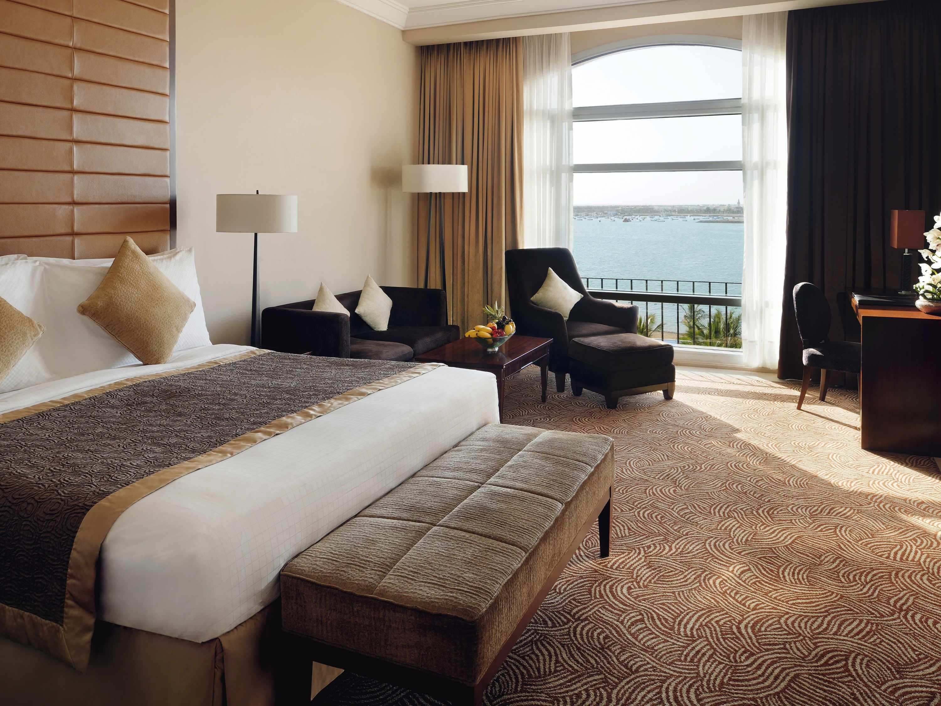 Free minibar, in-room safe, desk, blackout drapes