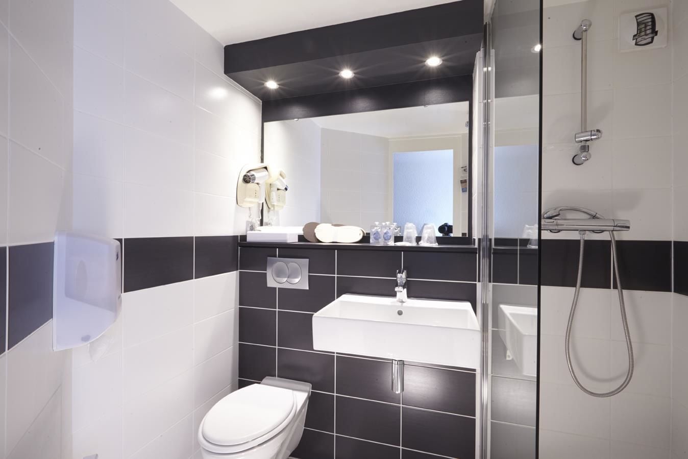 standard room, 1 double bed | bathroom | shower, eco-friendly toiletries, hair dryer, bidet
