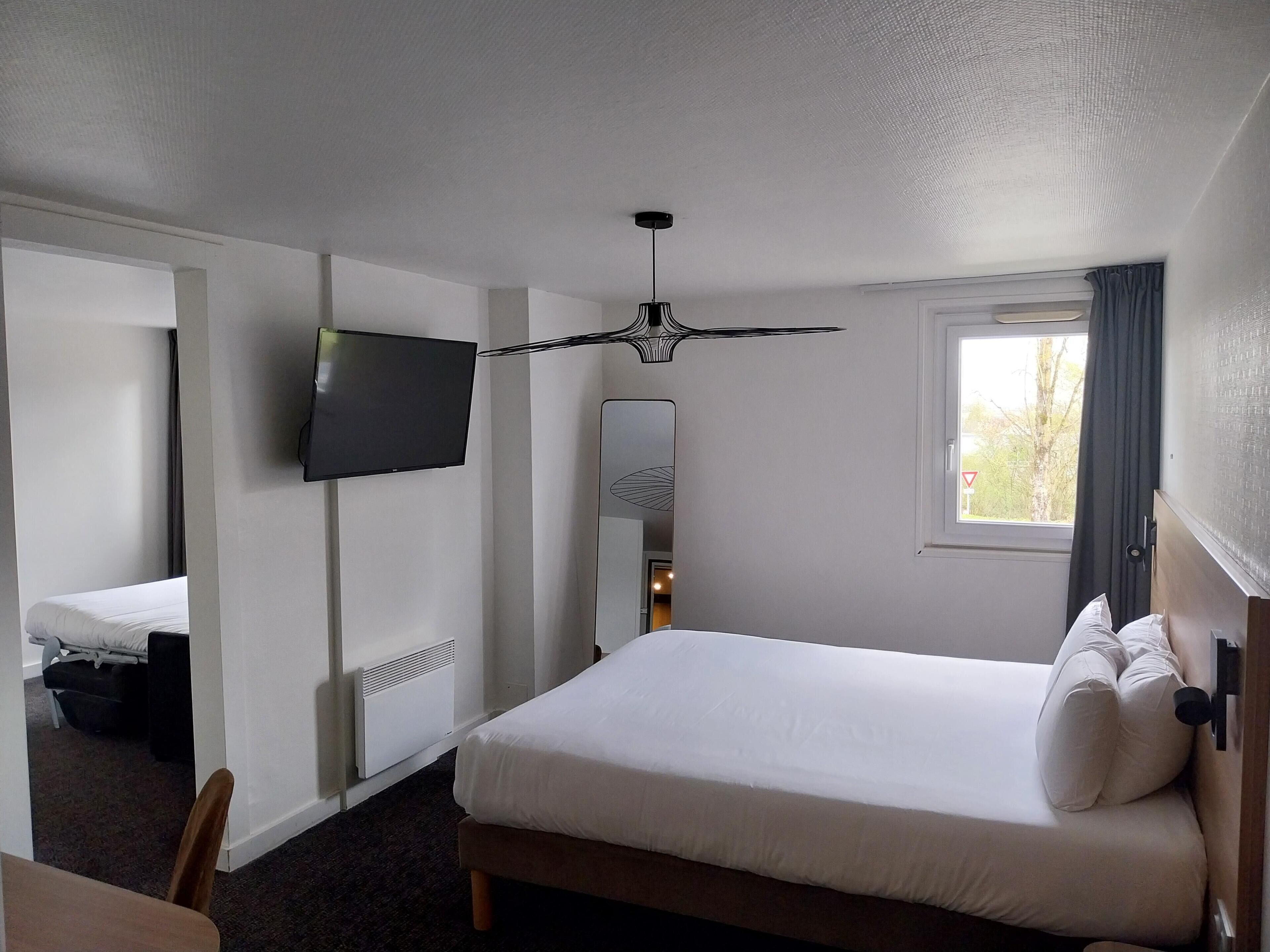 Kamar Standar, Beberapa Tempat Tidur | Meja kerja, Wi-Fi gratis, seprai linen, dan jam alarm