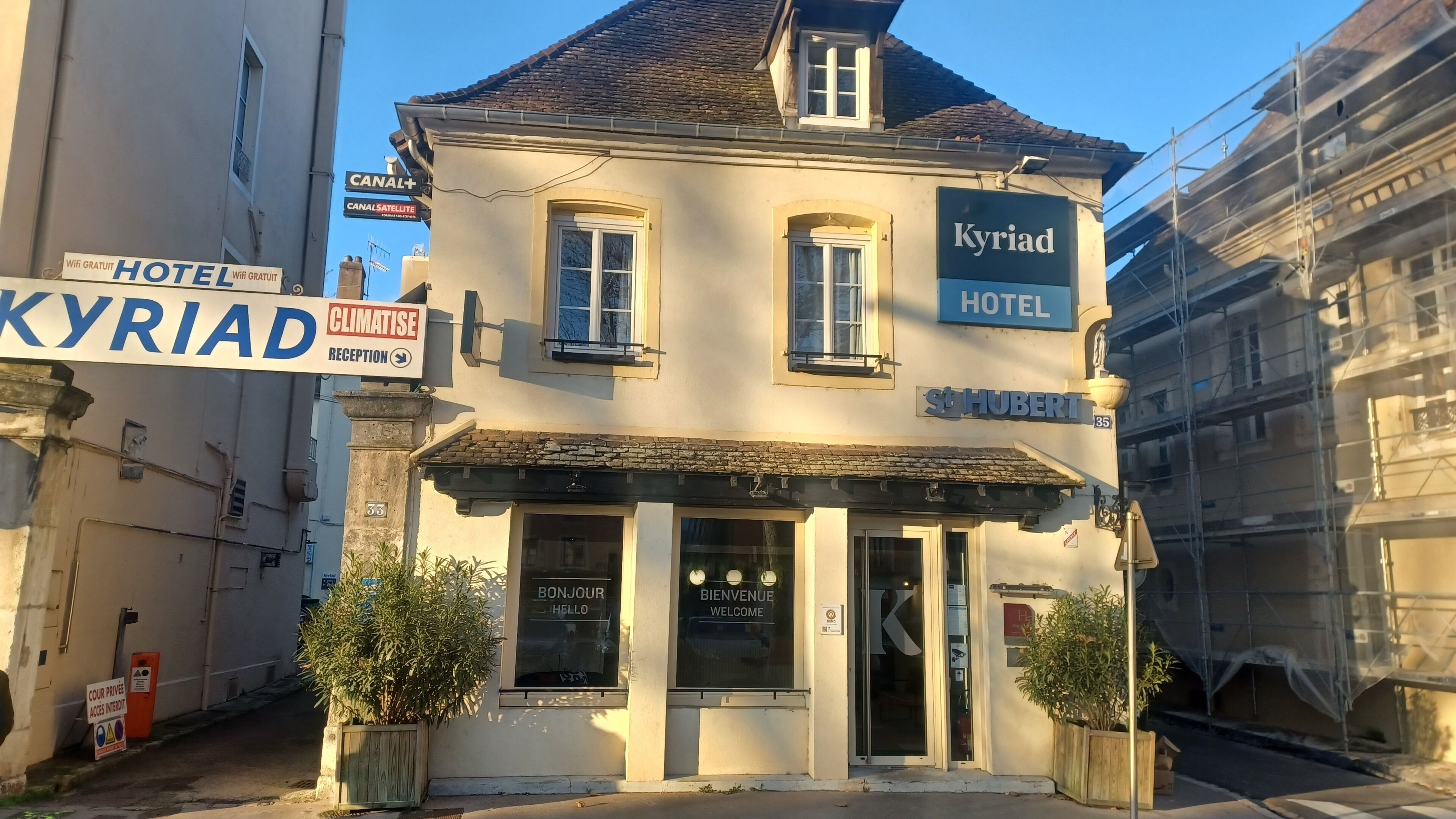 Façade de l’hébergement